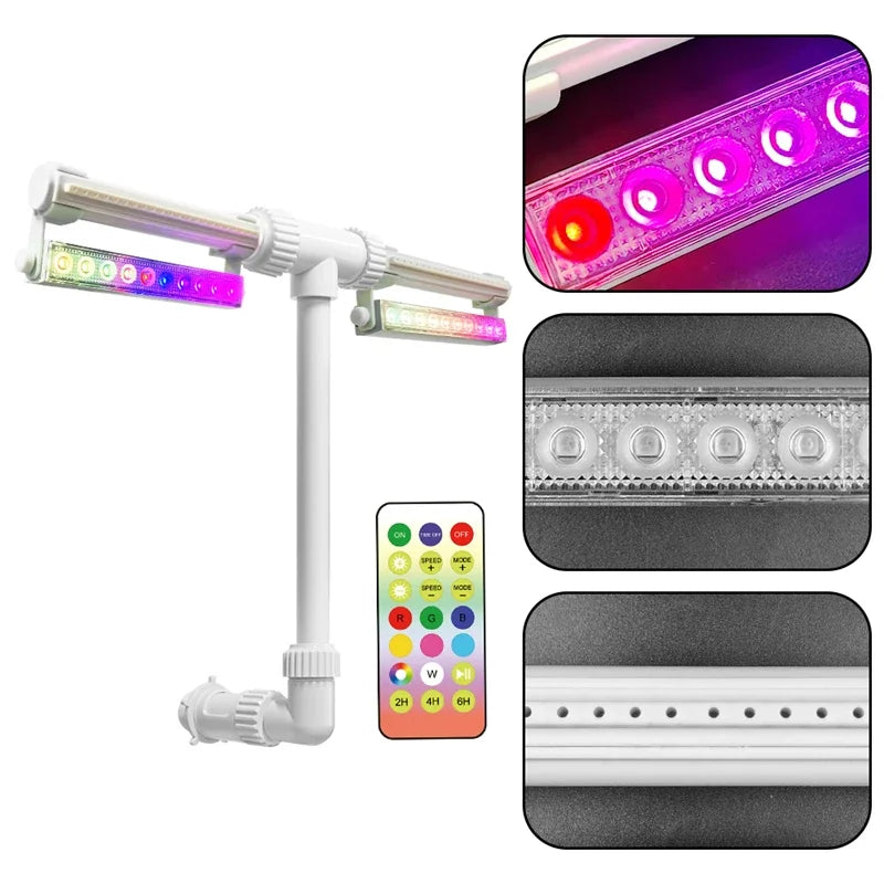 Pool Fountain with RGB LED Lamp for Pools