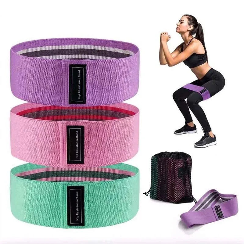 Stretch Fitness Strips Yoga Gym Glute Thigh Elastic Resistance Hip Booty Bands