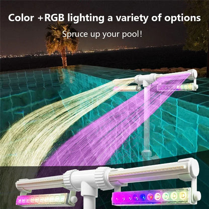 Pool Fountain with RGB LED Lamp for Pools